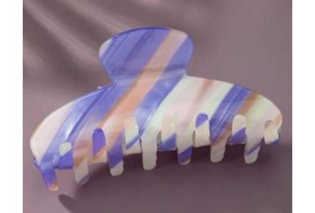 Stylish Claw Clip Acetate Shell – Blue & Pink x 6