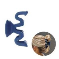 Claw Clip Wave Dark Blue – Stylish Hair Accessory (9 cm) x 6