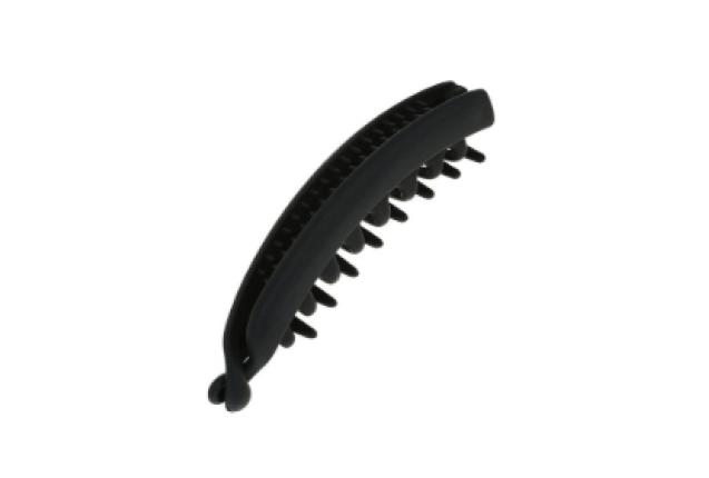 Banana Clip, Black, 11 cm – Durable Stylish Hair Claw for Secure Hold x 6