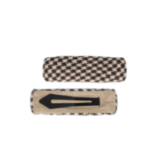 Padded Tweed Houndstooth Hair Clip – Bei