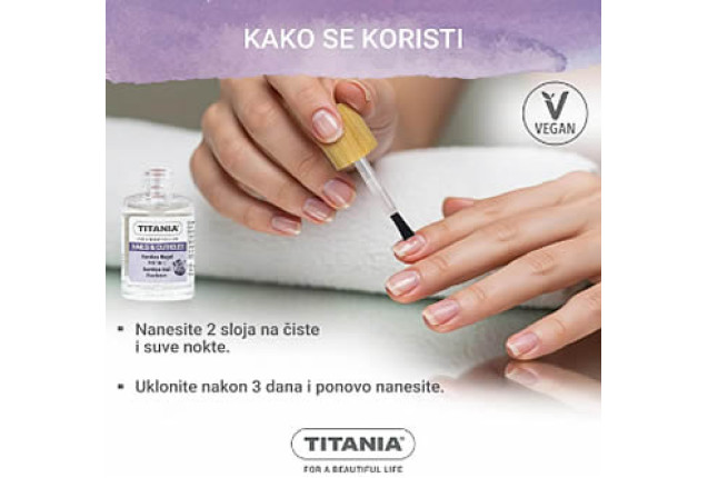 Titania's Bamboo Nail Hardener Nail Polish – 12 ml x 6