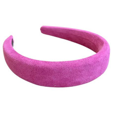 Headband, velvet padded, pink, approx. 3