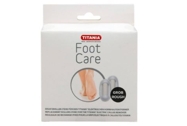 Two replacement rollers for electric callus remover (rough) x 6