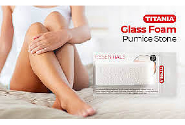 Glass foam pumice, white, extra rough x 24
