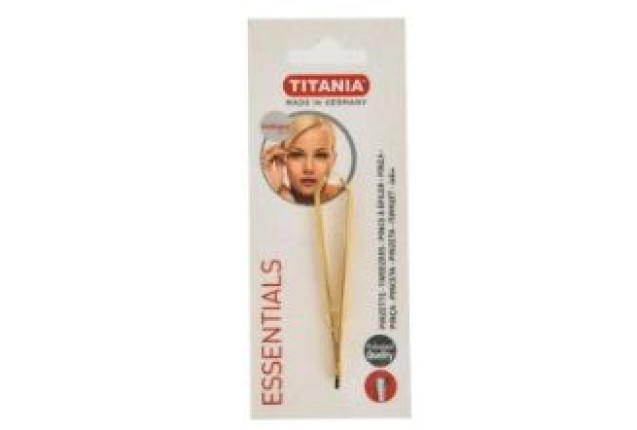 Solingen Tweezers – Bent & Slanted, Allover Gold-Plated x 24
