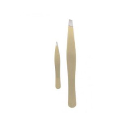 Tweezers Set – Gold Satin Finish for Pre