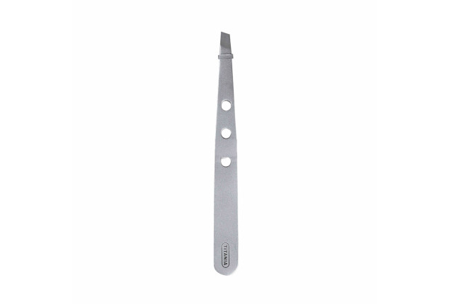Tweezers with Slanted Top – Stainless Steel Precision x 24