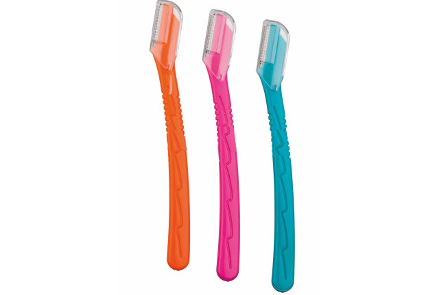 Eyebrow Former Set – 3 pcs in Pink, Blue & Grey x 6