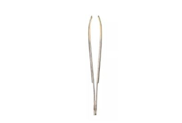 Solingen Tweezers – Slanted, Gold-Plated Top (8 cm) x 24