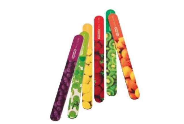Nail File "Fruity" – Double-Sided, Rough & Fine x 24