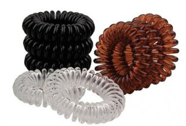 Spiral Hair Tie – 8 pcs, Mixed Colours x 8