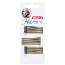 Gold Hair Clips, 30 Pcs, 5 cm – Elegant Style on Paper Card x 12