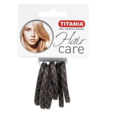 Hair Elastics with Silicone – Grey (6 pc