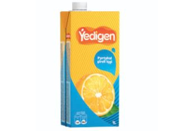 Yedigen Juice Orange | Refreshing Citrus Drink - 1.0L x 12