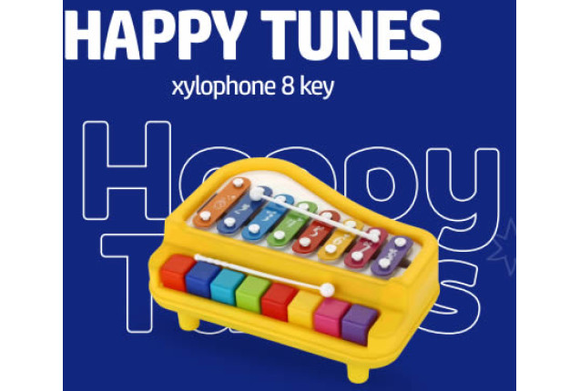 Happy Tunes Xylophone – 8 Key | Model: TTPL-33
