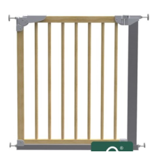 BabyDan Designer Gate – Nature/Silver x 