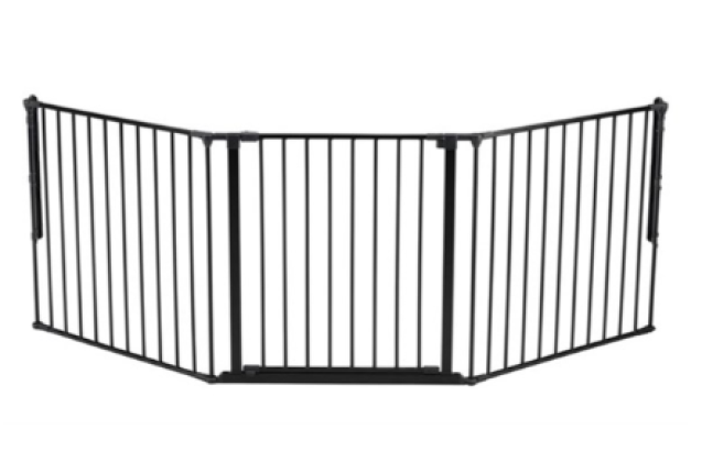Scandinavian Pet Design Room Divider/Configure Gate Black L90-223 x H71cm x 8
