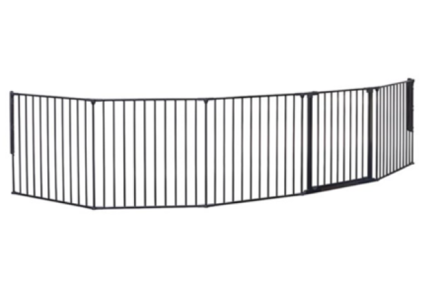 BabyDan Flex XXL/Room Divider, Black (90–350 cm)