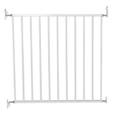 BabyDan No Trip Metal Gate – White