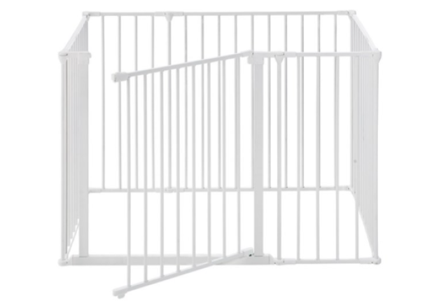 PET Square Pen With Gate, White x 7
