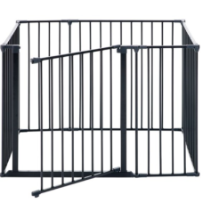 PET Square Pen With Gate, Black x 7