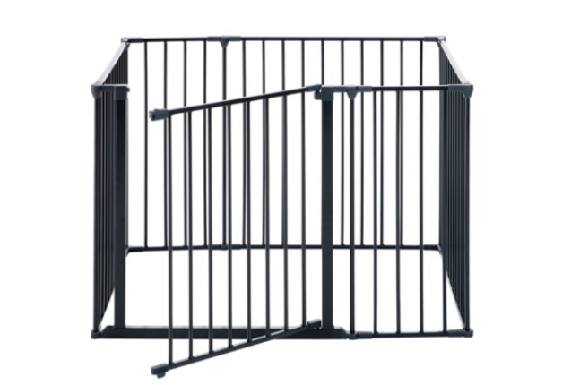 PET Square Pen With Gate, Black x 7