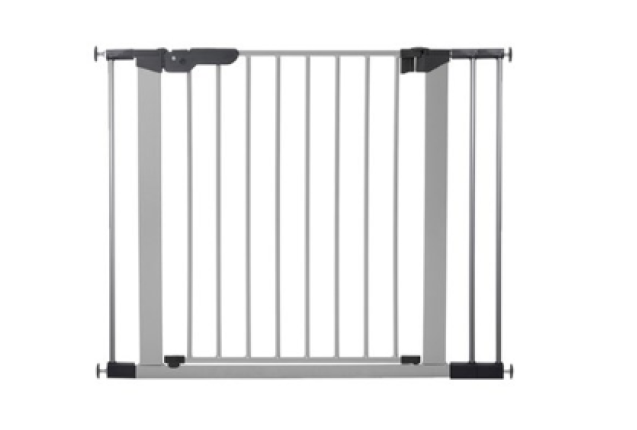BabyDan Premier Gate Silver/Black – 3 Ext. x 14