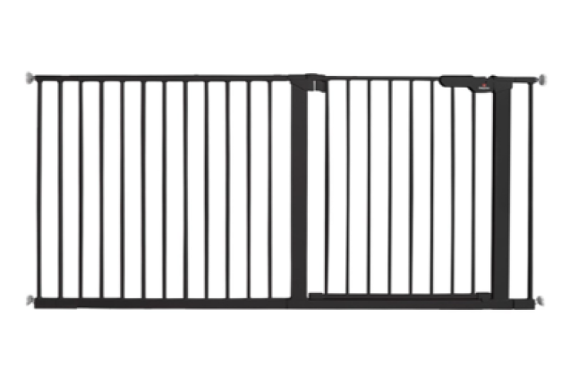 BabyDan Premier Safety Gate Black – 13 Ext., 158.3-165 cm x 8