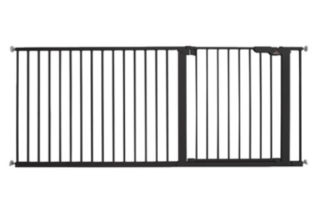 BabyDan Premier Safety Gate Black – 16 Ext., 177.8-183 cm x 8