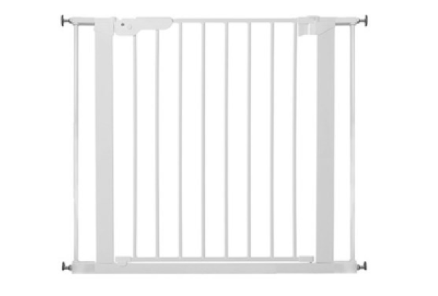 BabyDan Premier Safety Gate White – 0-2 Ext., 73.5-93.3 cm x 15