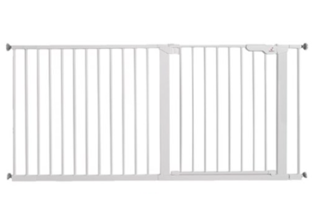 BabyDan Premier Safety Gate White – 13 Ext., 158.3-165 cm x 8