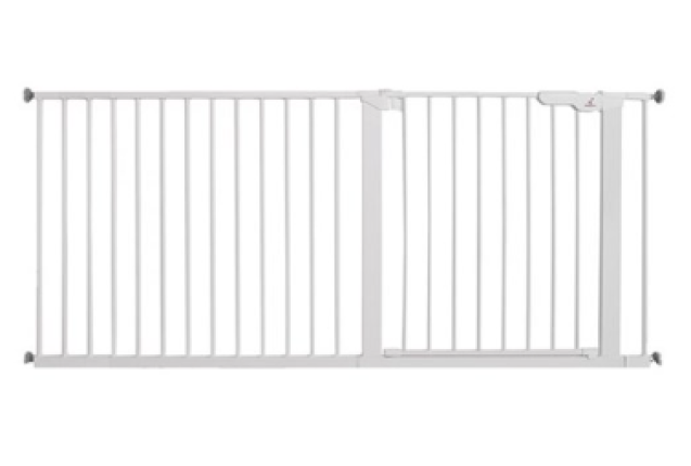 BabyDan Premier Safety Gate White – 14 Ext., 164.9-171.2 cm x 8