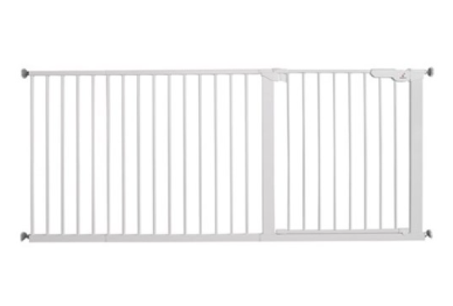 BabyDan Premier Safety Gate White – 15 Extensions, 171.3-177.1 cm x 8