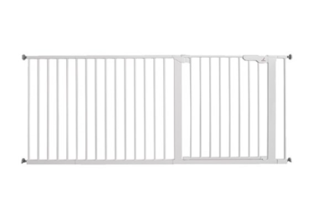 BabyDan Premier Safety Gate White – 16 Ext., 177.8-183 cm x 8