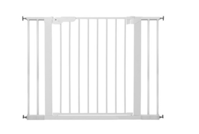 BabyDan Premier Safety Gate White – 4 Ext., 99-106.3 cm x 14