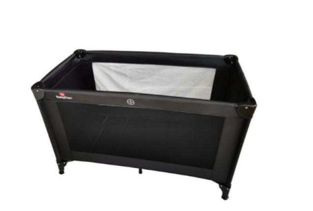 Travel Cot Black by Babydan (w/o wheel-toybag), Black