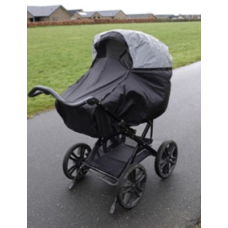 Super Safe Rain Cover by BabyDan – For Pram, Black, 100 cm.