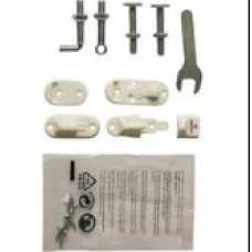 Box of fittings, NoTrip Wood,White,Bright Zinc,Logo,Thick Spind x 10