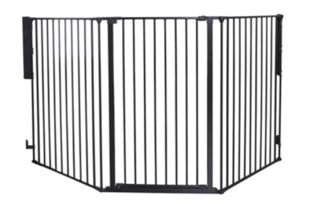 Babydan Wall Mounting Kit for Pet Flex L Extra Tall Black