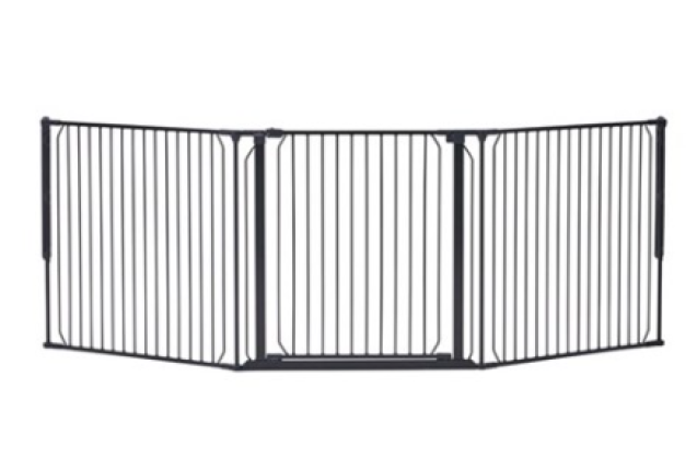 BabyDan CombiFit L – Multi Adaptable Configuration Safety Gate, Black (90-223 cm)