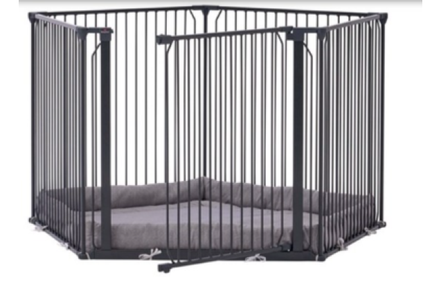 BabyDan CombiFit 5-Sided Playpen – Black (360 gr. / 90-350 cm)