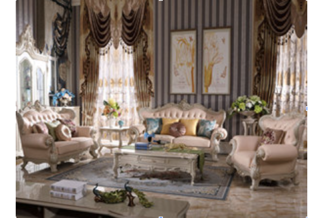 Stylish 1-Seater Sofa + 1-Seater Sofa + 3-Seater Sofa Set (LFDS-8005-1+2+3-SF) by CQQLYN Furniture