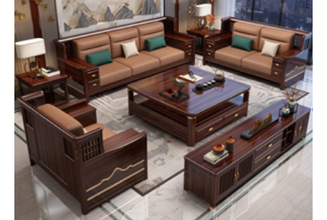 Single Seater + Three Seater Set (YYJ-598-MZP-1+1+3-SF)