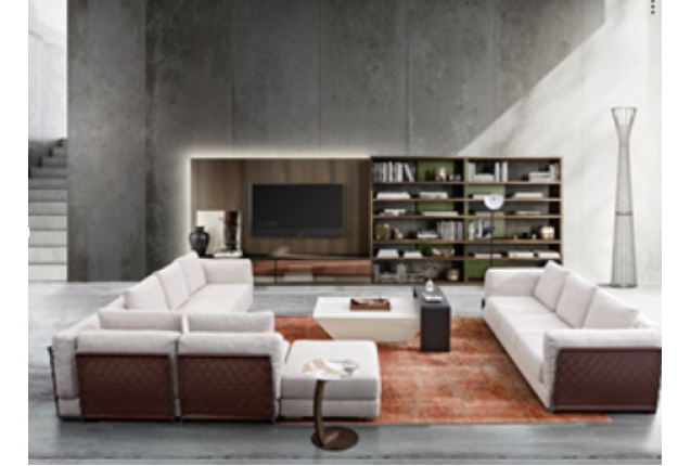 Four-Seater + Four Seats + 3-Seater + Footrest Set (YLW-S916-BY-ZHSF)