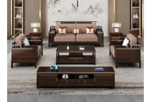 Single Seater + Three Seater Set (TYJ-D801-BY-L-1+1+3-WJ-SF)