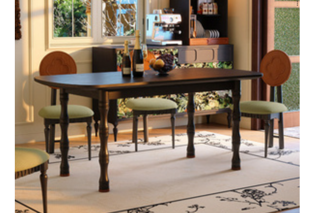 Dining Table And Chair Set (JLSG-608-BLM-1.6-CZ)