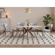 Dining Table And Chair Set (NMDS-TA421-DLS-1.6-CZ)