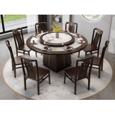 Dining Table And Lazy Susan (TYJ-1007#-1.6-CZ)