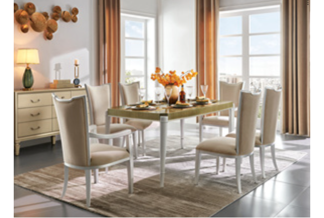 Dining Table And Chair Set (MKSJ-MC2001-B-CY)