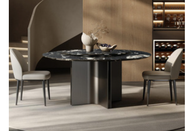 Dining Table And Lazy Susan (ORS-2533-ZP-DLS-1.35-CZ)